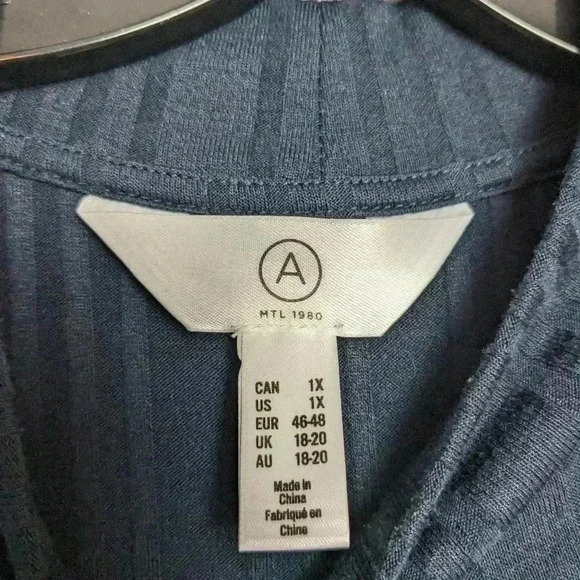 ADDITION ELLE Navy Blue maxi  Dress plus size 1X in great used condition! - Picture 2 of 5